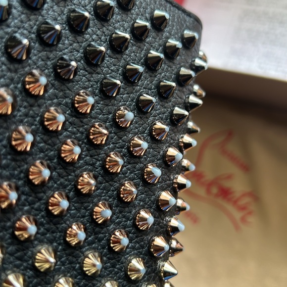 Christian Louboutin Panettone Spike Leather Zippy Around Wallet retails $750 - Picture 14 of 16